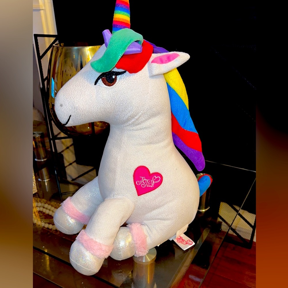 Jojo Siwa Unicorn Kids Bedding Plush Cuddle & Decorative Pillow Buddy Microfiber